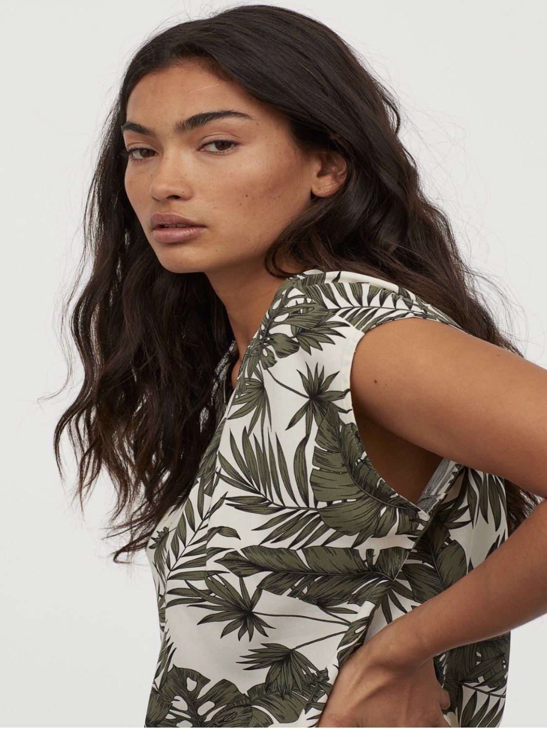 Leaf Print Blouse