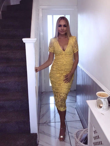 Large puff Sleeved Dress