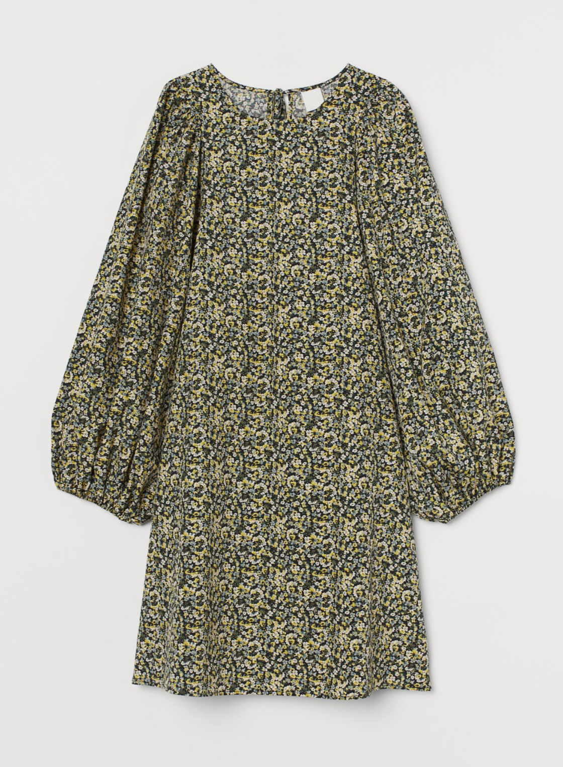 Large puff Sleeved Dress