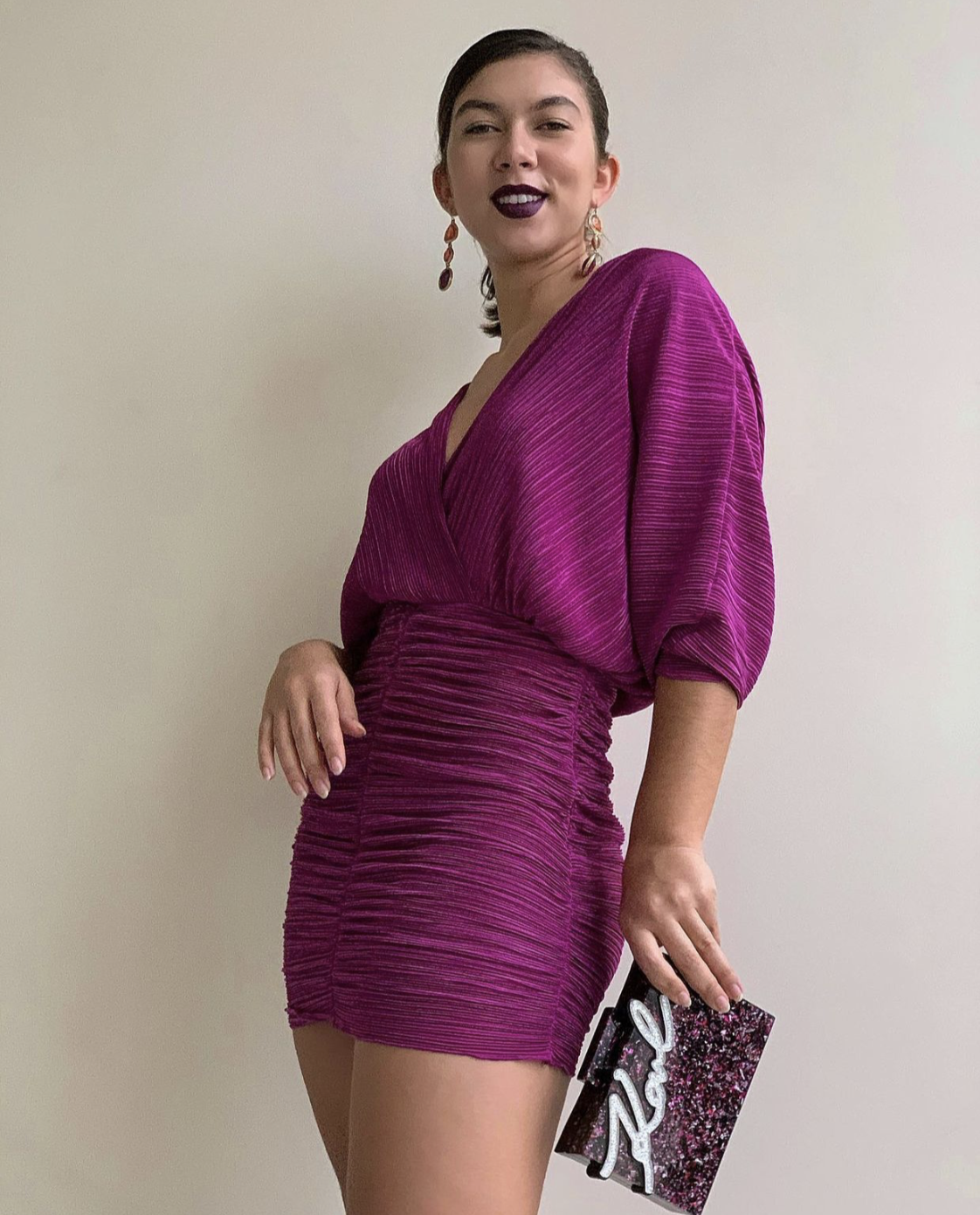 Mini Dress with Draped Detail DRESSED Mini Dress with Draped Detail DRESSED