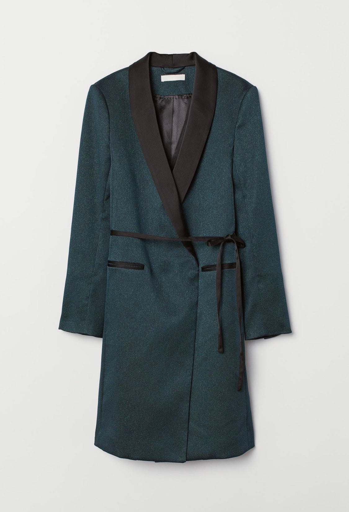 Tuxedo-Collared Coat
