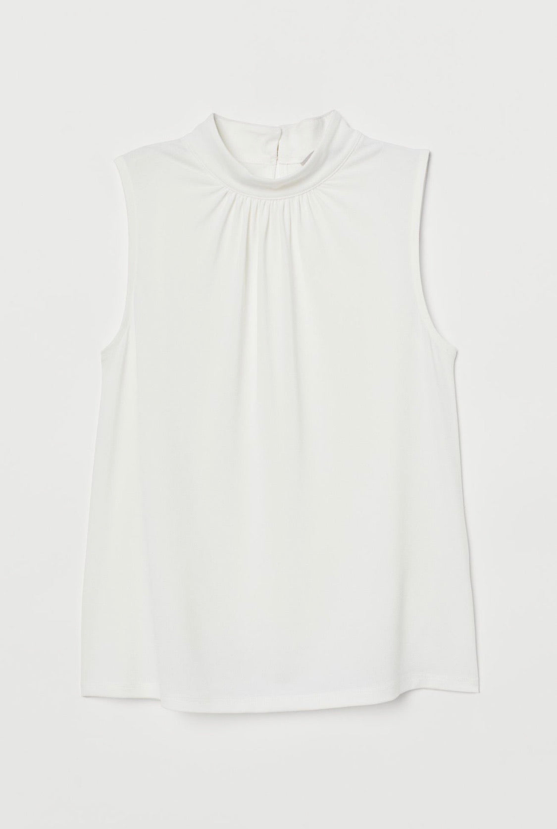 Stand-up Collar Crepe Top